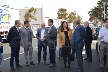 El Cabildo comprueba las obras en el polígono de Cruz de La Gallina y Salinetas (Foto TA)